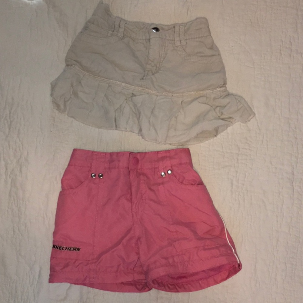 Little girls sz 6 two piece shorts skort
